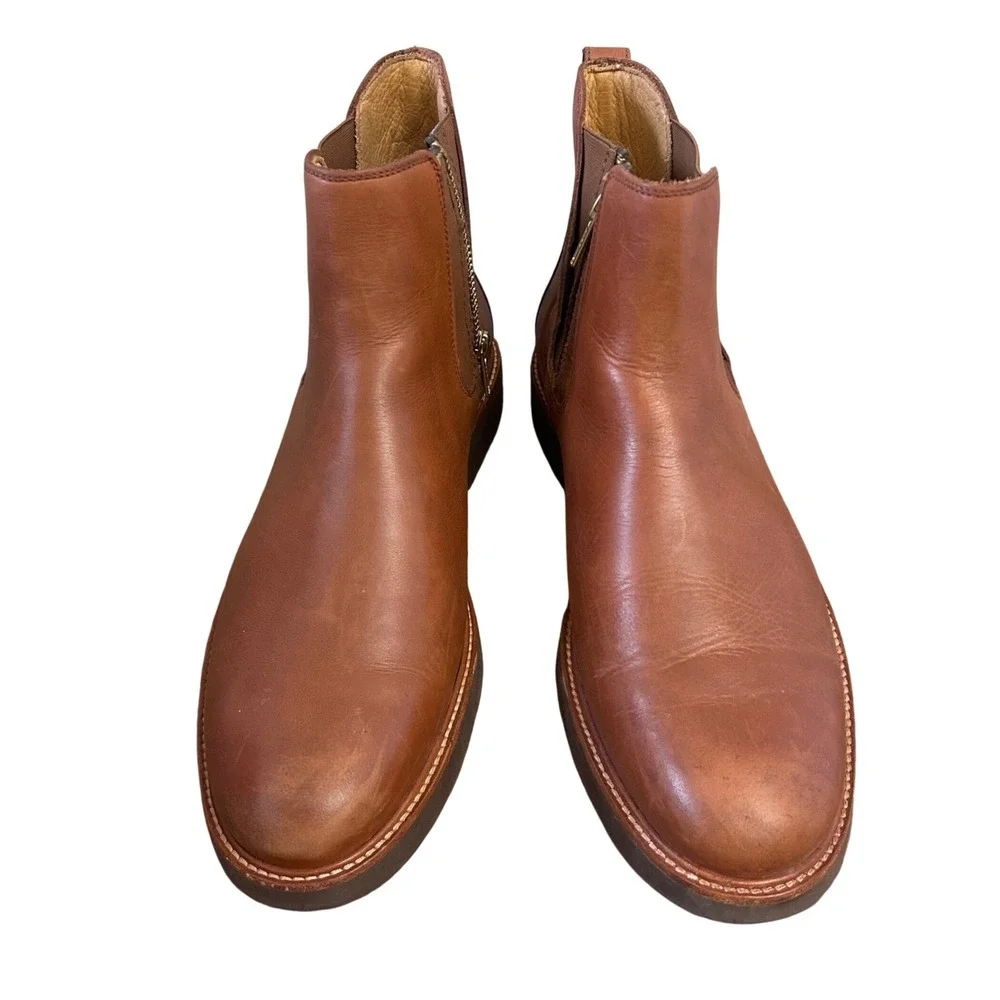 Samuel Hubbard Men's 24 Seven Chelsea Boots in Whiskey US 9 Full Grain Leather